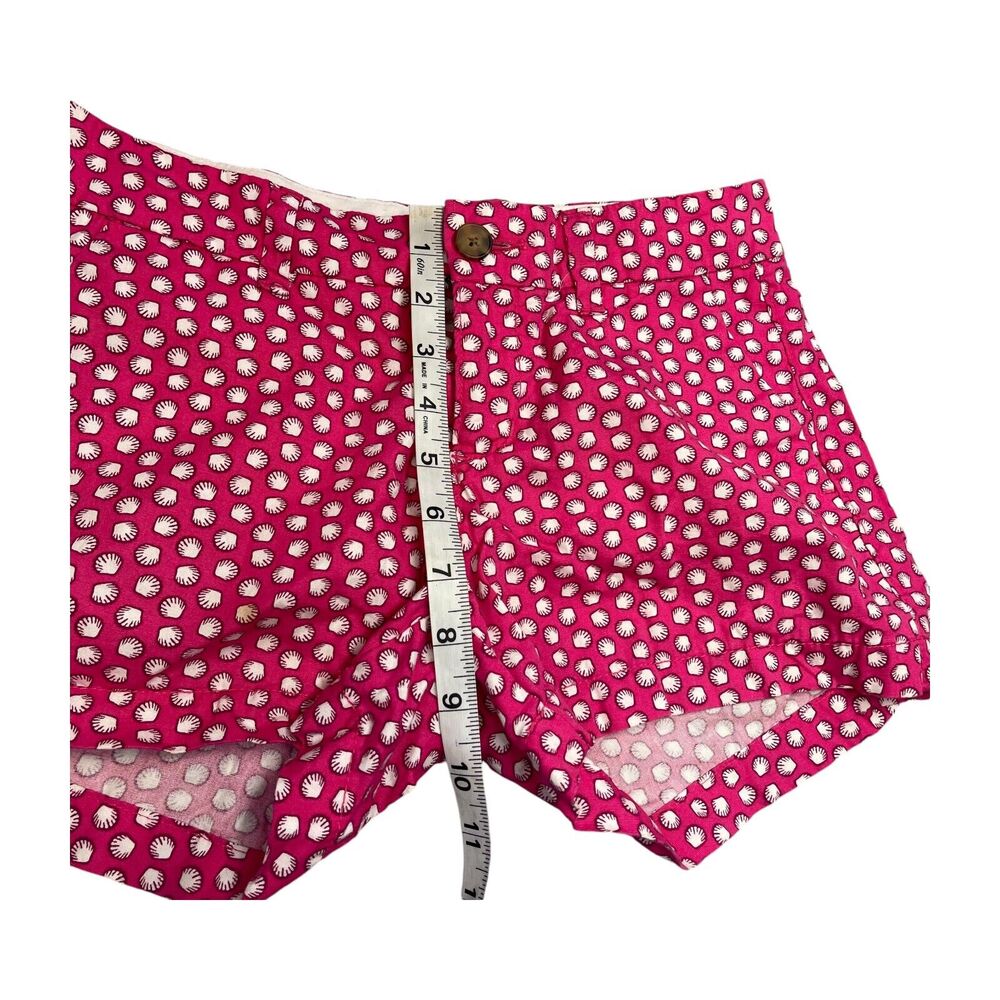 Old Navy Chino Shorts Women’s 0 Pink Clam Shell Print 100% Cotton - Picture 4 of 6